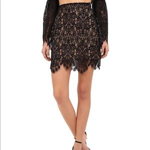 for love and lemons black vika skirt not worn/wash